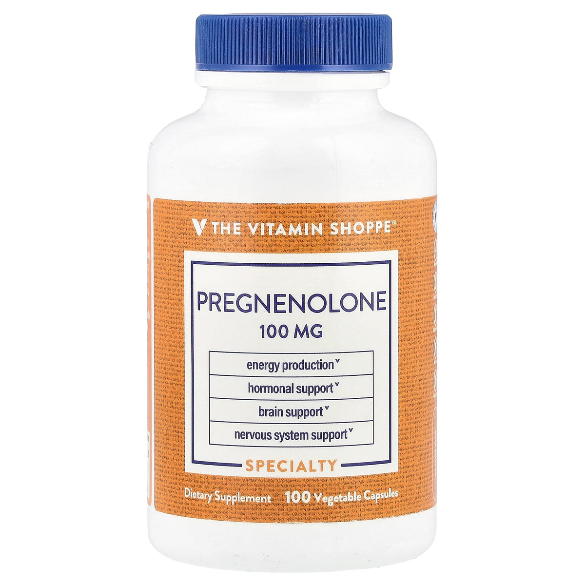 The Vitamin Shoppe, Pregnenolone, 100 mg, 100 Vegetable Capsule