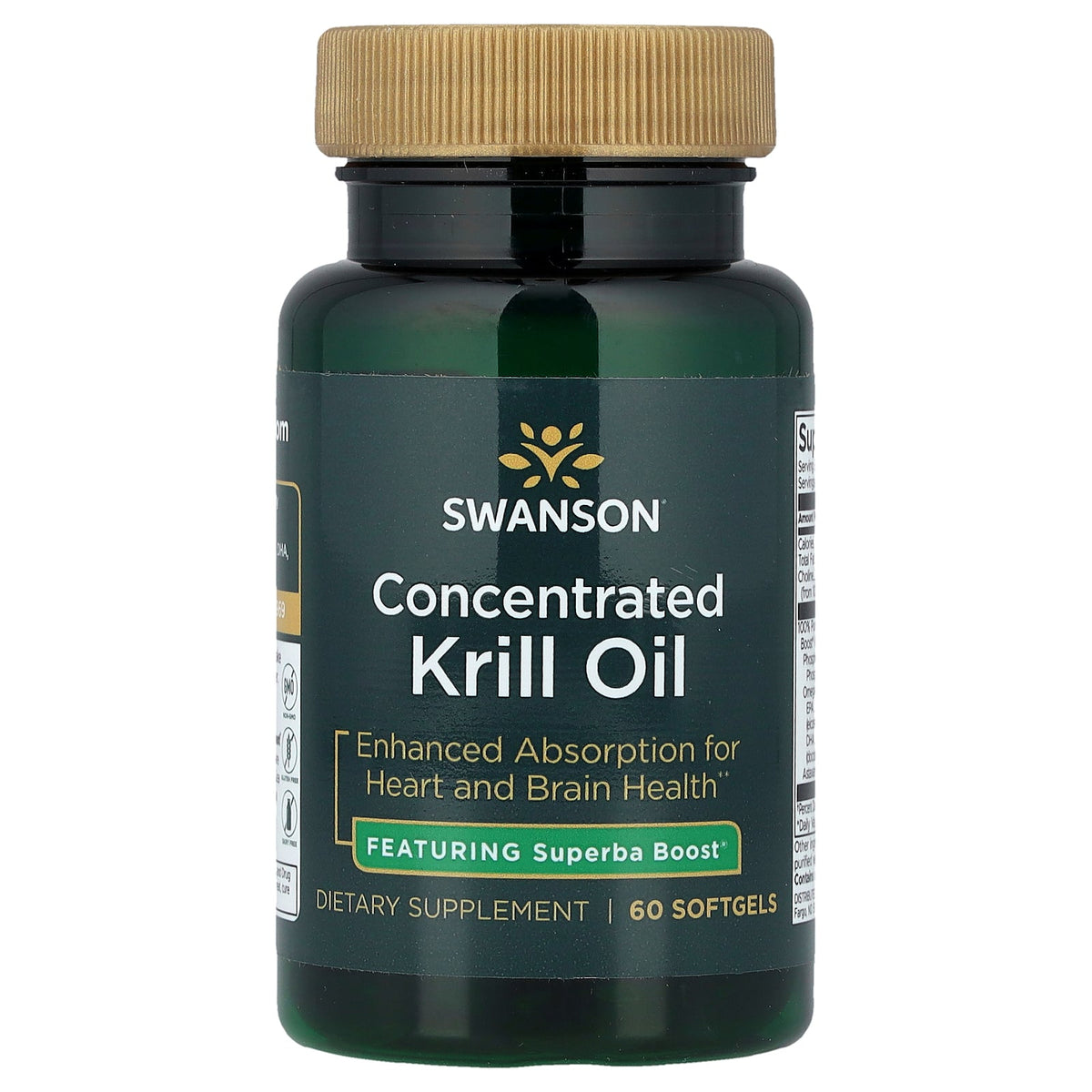 Swanson Vitamins, Concentrated Krill Oil, 60 Softgels
