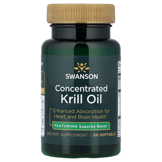 Swanson Vitamins, Concentrated Krill Oil, 60 Softgels