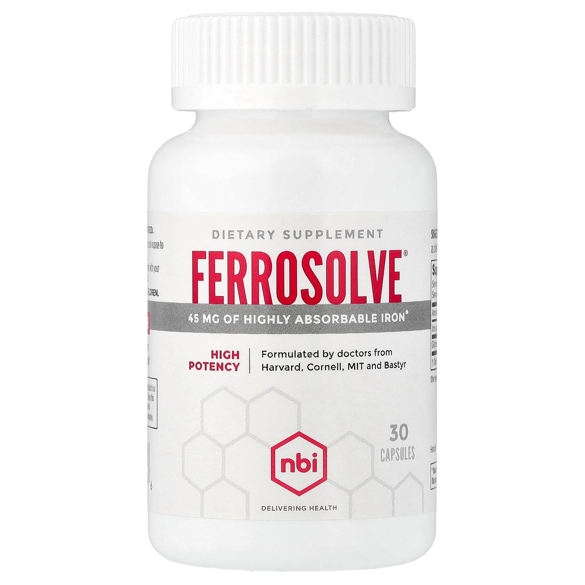 NBI, Ferrosolve®, 30 Capsules