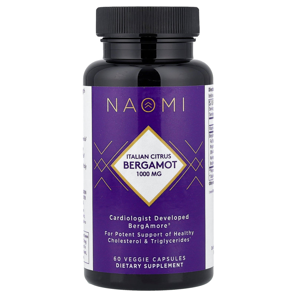NAOMI, Italian Citrus Bergamot, 60 Veggie Capsules (500 mg per Capsule)