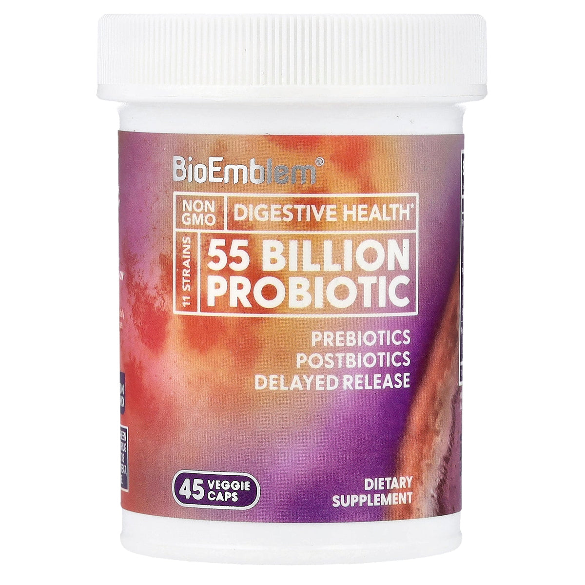 BioEmblem, 55 Billion Probiotic, 45 Veggie Caps