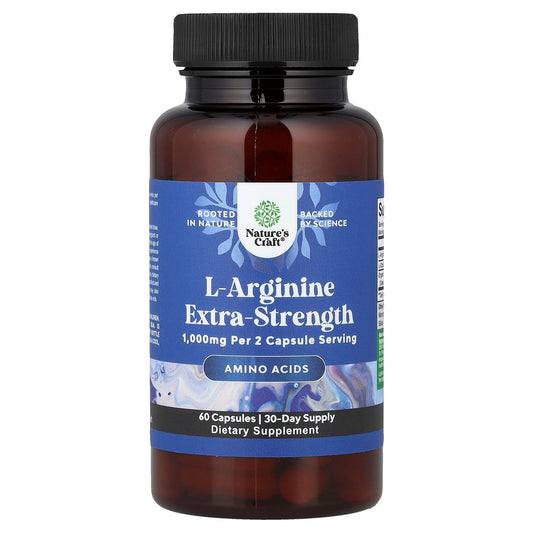 Nature's Craft, L-Arginine, 60 Capsules