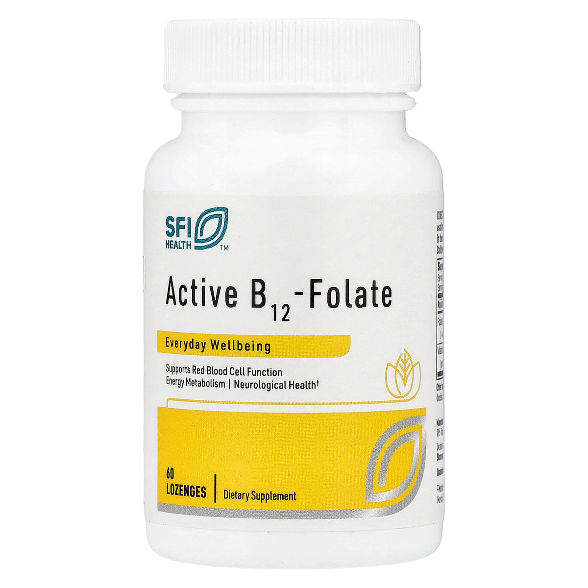 SFI Health, Active B12 Folate,  60 Lozenges