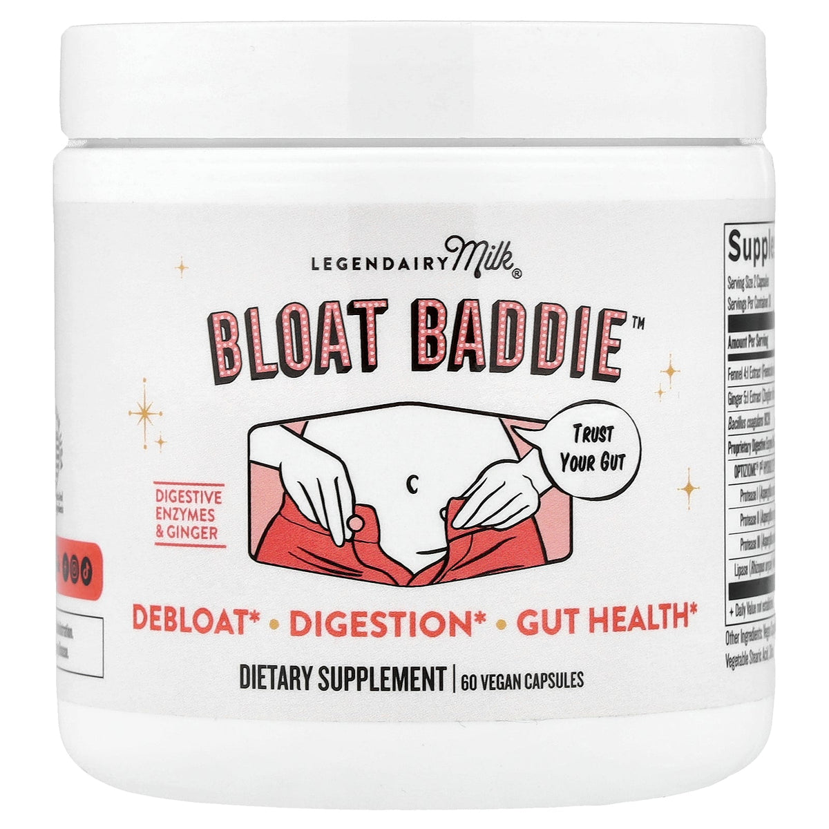 Legendairy Milk, Bloat Baddie™, 60 Vegan Capsules