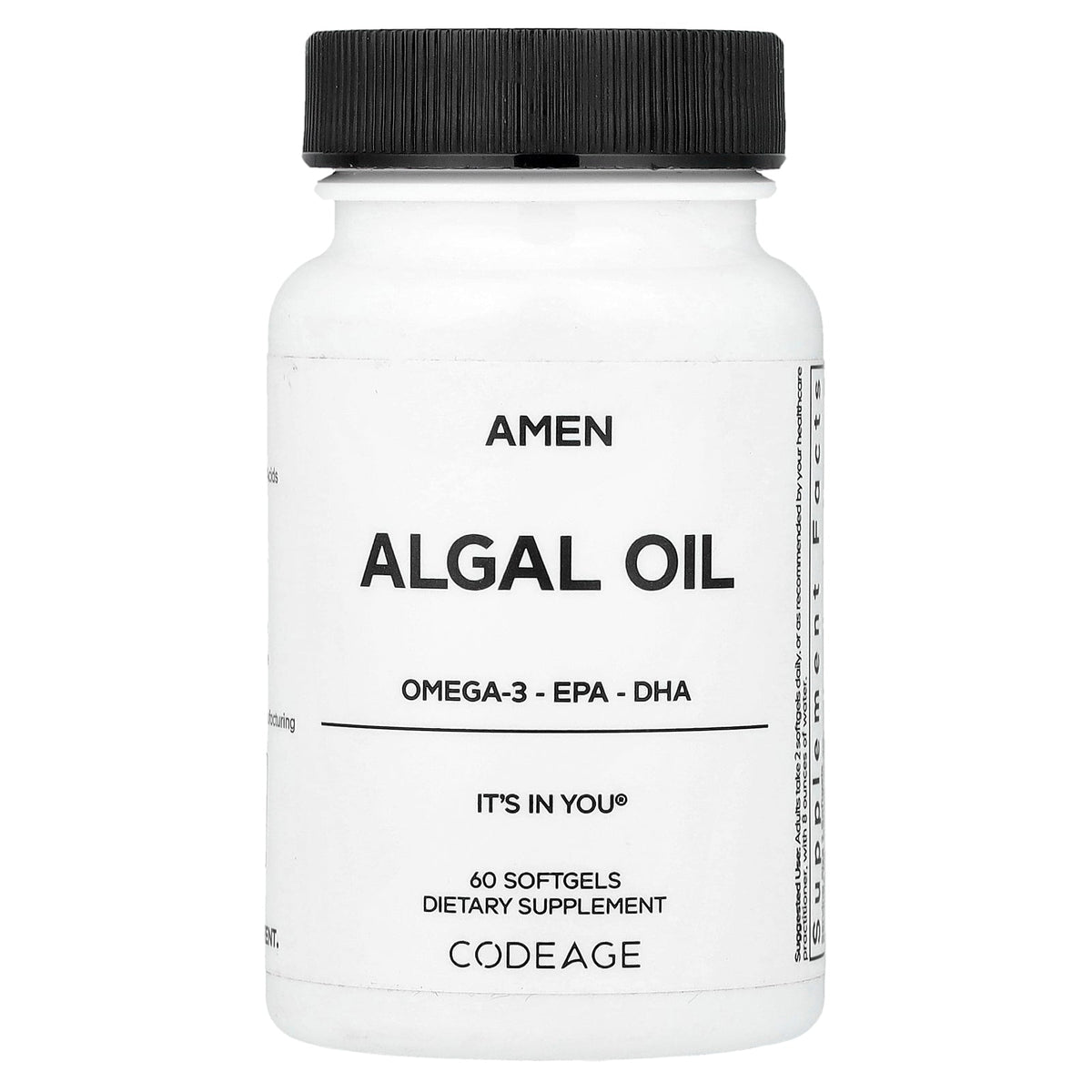 Codeage, Algal Oil, 60 Softgels (500 mg per Softgel)