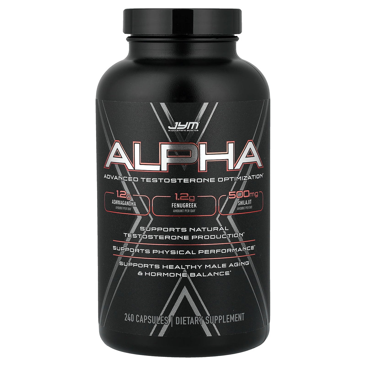 JYM Supplement Science, Alpha, Advanced Testosterone Optimization, 240 Capsules