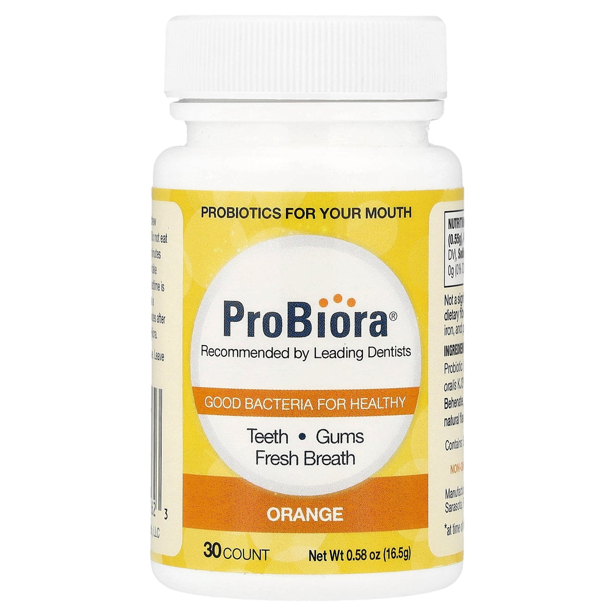ProBiora, Dental Probiotics, Orange, 30 Tablets