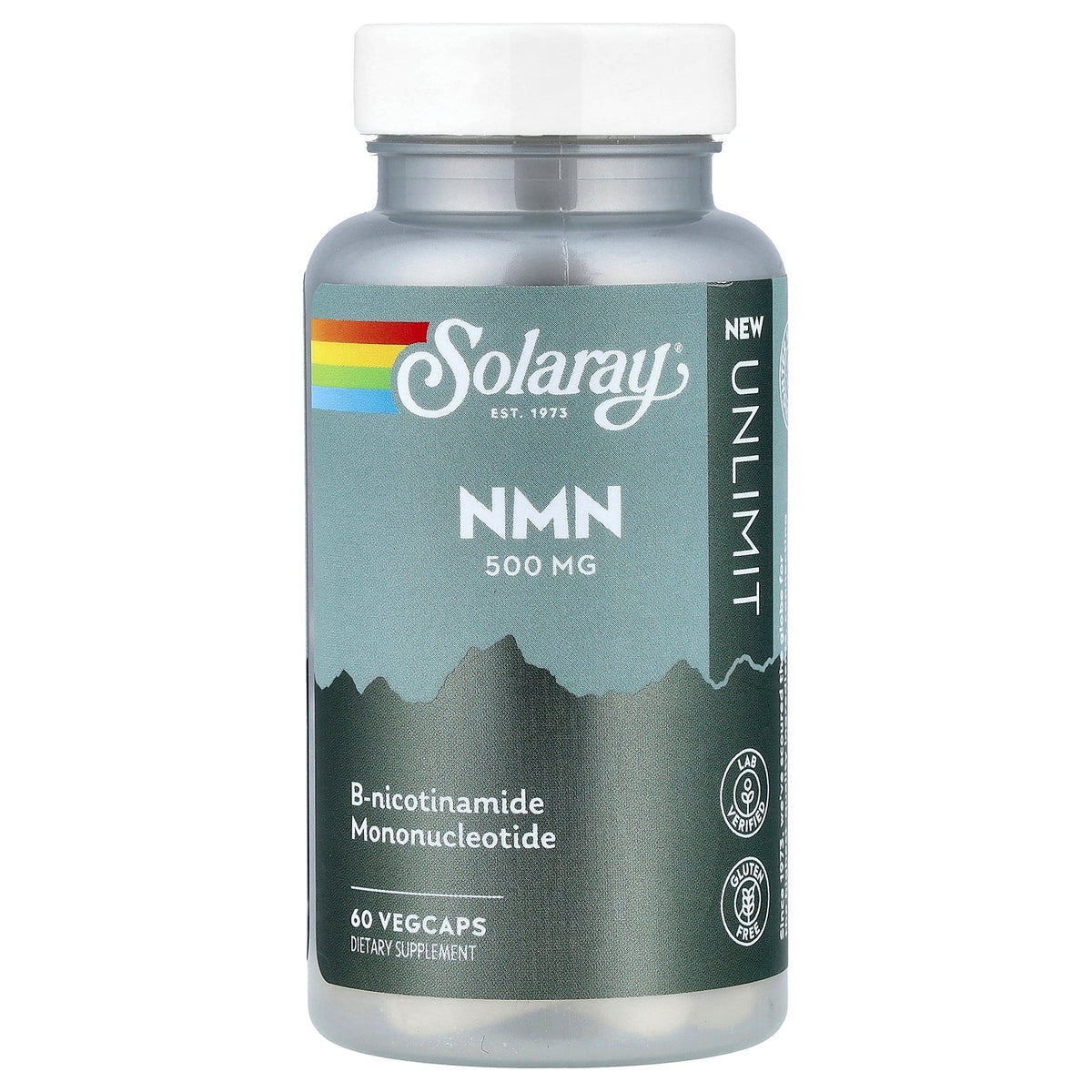 Solaray, Unlimit, NMN, 500 mg, 60 VegCaps
