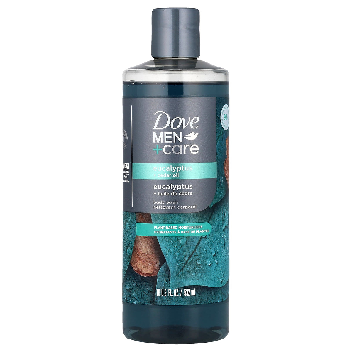 Dove, Men + Care, Body Wash, Eucalyptus + Cedar Oil, 18 fl oz (532 ml)