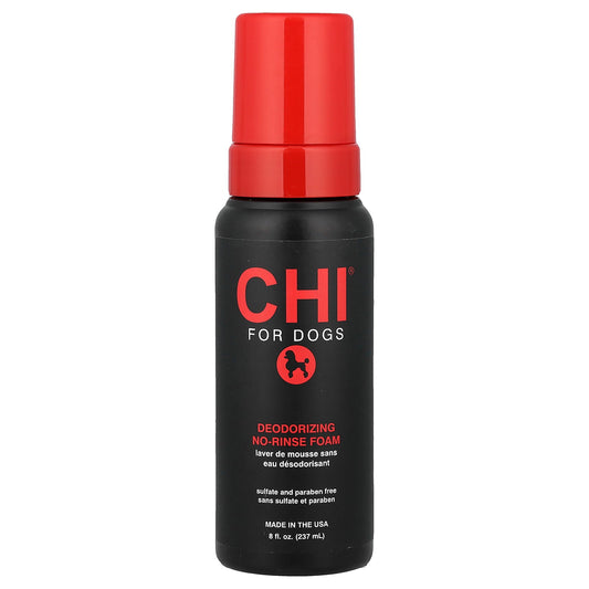 CHI for Dogs, Deodorizing No-Rinse Foam, For Dogs, 8 fl oz (237 ml)