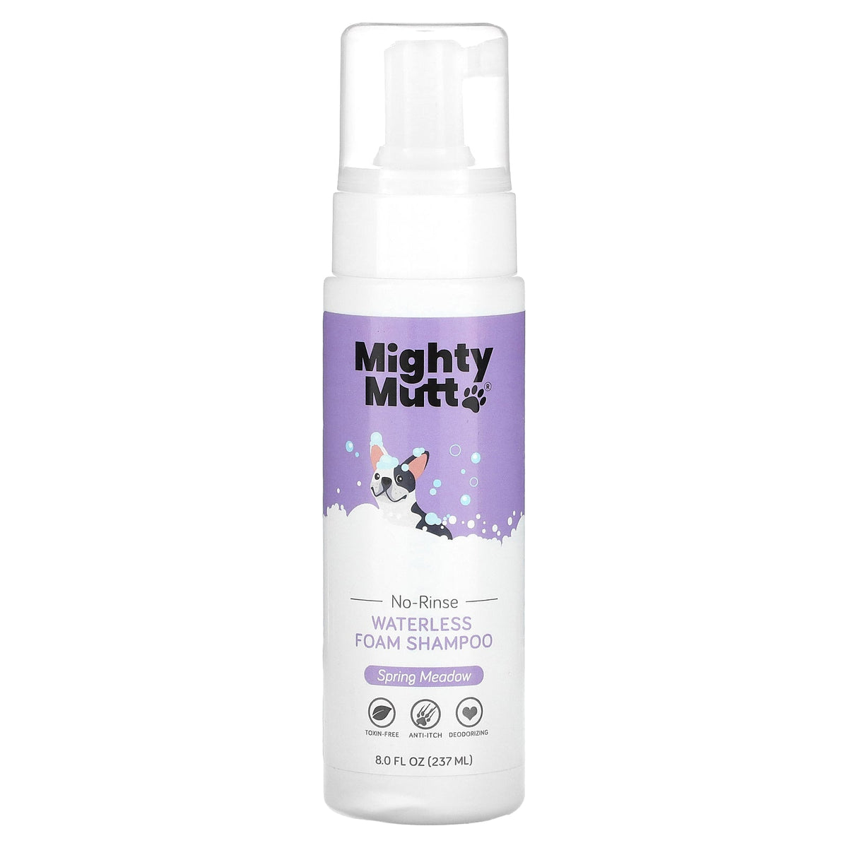 Mighty Mutt, Waterless Foam Shampoo, For Dogs, Spring Meadow, 8 fl oz (237 ml)