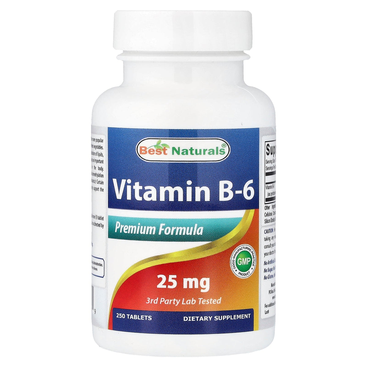 Best Naturals, Vitamin B6, 25 mg, 120 Tablets