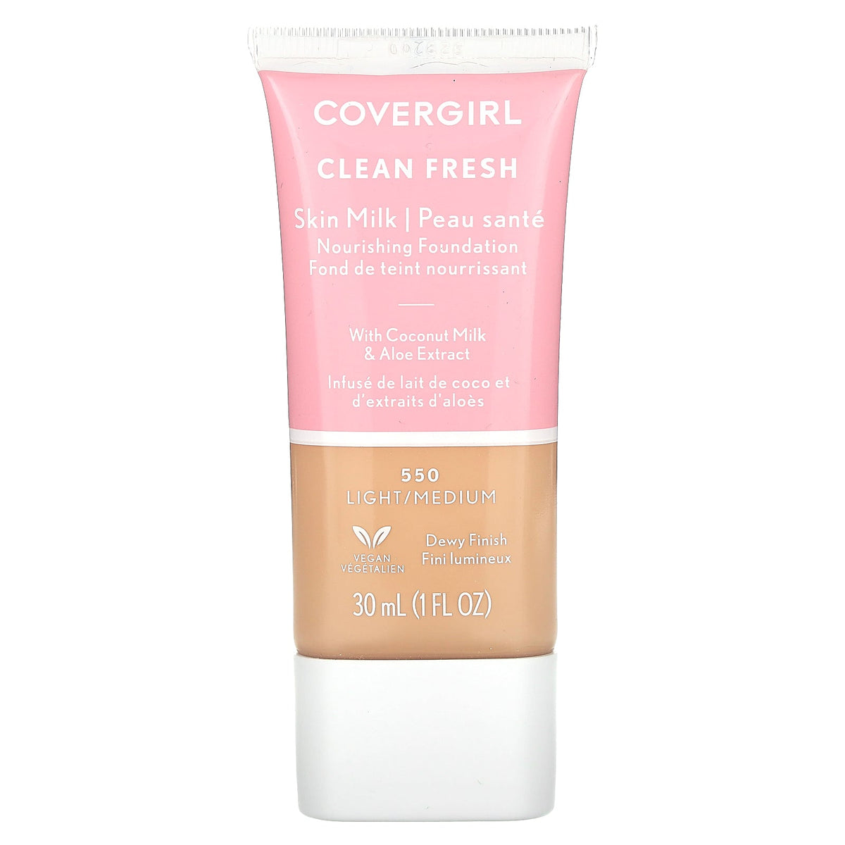 Covergirl, Clean Fresh, Skin Milk Nourishing Foundation, 550 Light/Medium, 1 fl oz (30 ml)
