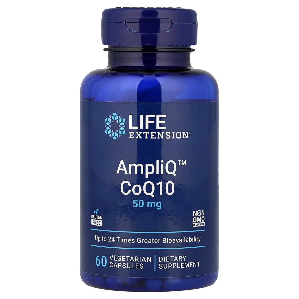 Life Extension, AmpliQ™ CoQ10, 50 mg, 60 Vegetarian Capsules