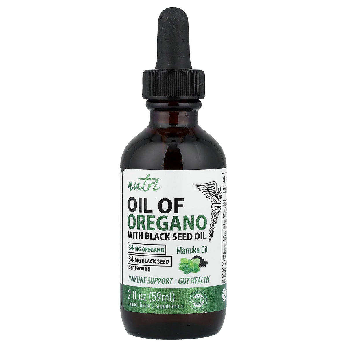Nutri, Oil Of Oregano With Black Seed Oil, 2 fl oz (59 ml)