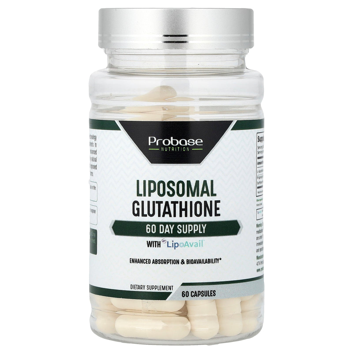 Probase Nutrition, Liposomal Glutathione, 60 Capsules