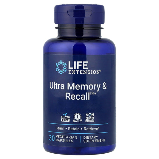 Life Extension, Ultra Memory & Recall™, 30 Vegetarian Capsules