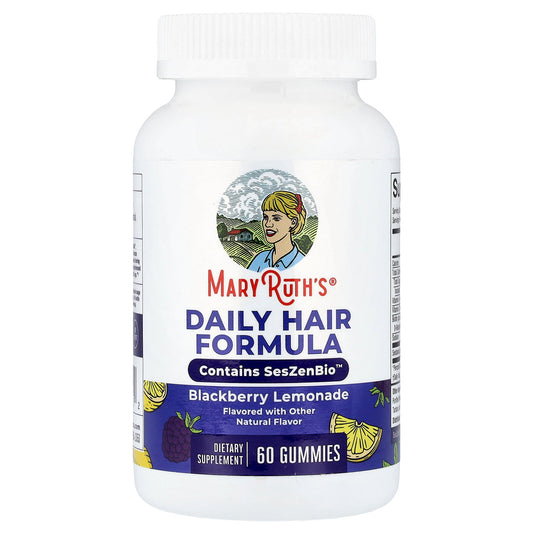 MaryRuth's, Daily Hair Formula Gummies, Blackberry Lemonade, 60 Gummies