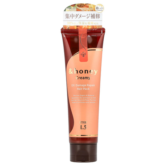 &honey, Creamy EX Damage Repair Hair Pack, Dream Berry Honey, 4.5 oz (130 g)