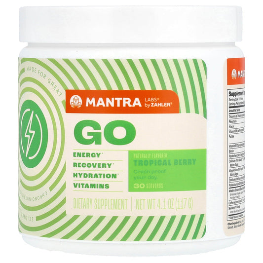 Zahler, Mantra Labs, Go, Tropical Berry, 4.1 oz (117 g)