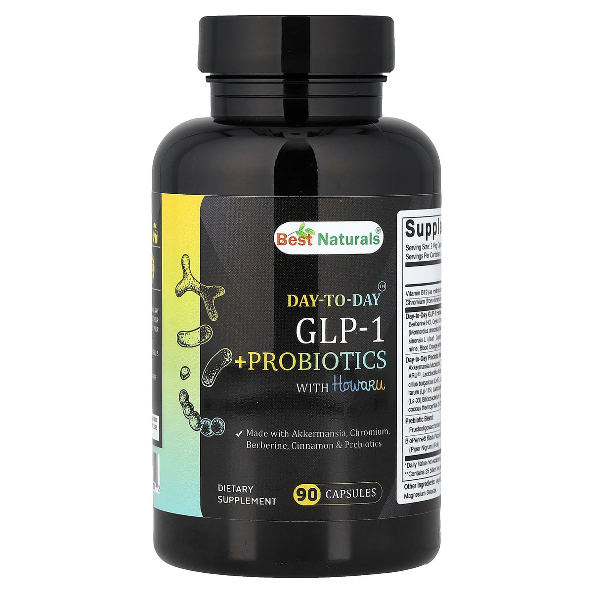 Best Naturals, Day-To-Day™, GLP-1 + Probiotics, 90 Capsule