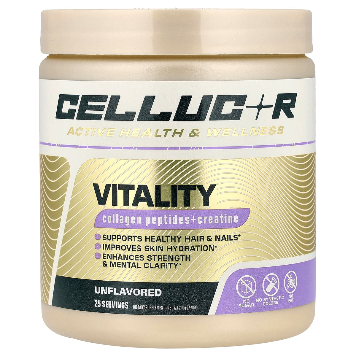 C4 / Cellucor, Vitality, Collagen Peptides + Creatine, Unflavored, 7.4 oz (210 g)