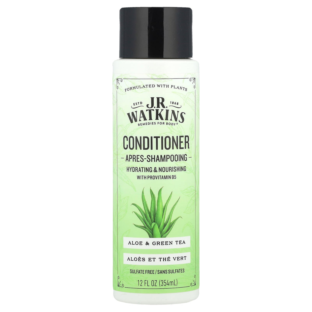 J R Watkins, Conditioner, Aloe & Green Tea, 12 fl oz (354 ml)