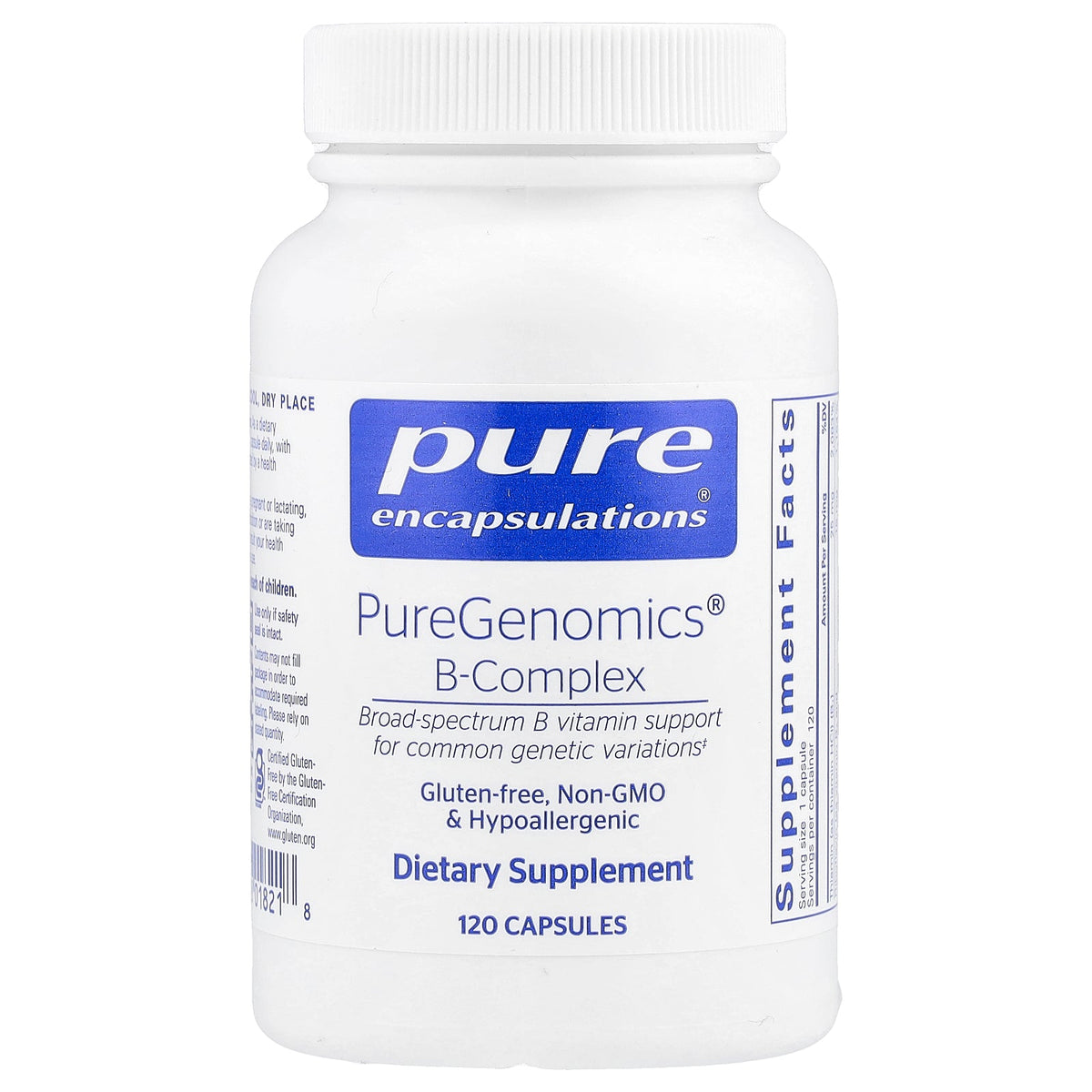 Pure Encapsulations, PureGenomics® B-Complex , 120 Capsules