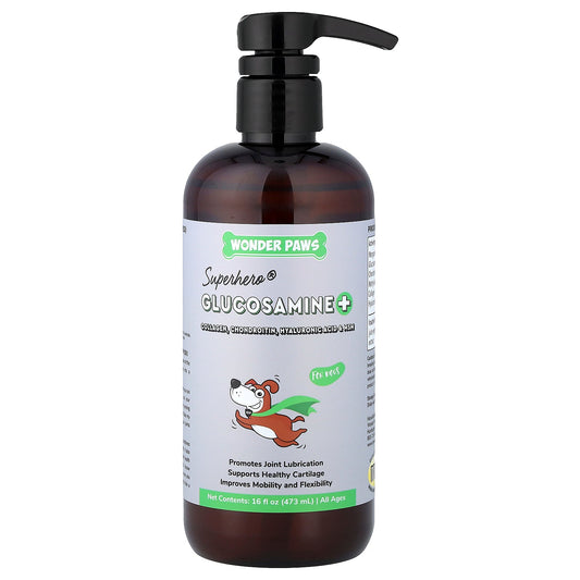 Wonder Paws, Superhero®, Glucosamine+, For Dogs, All Ages, 16 fl oz (473 ml)