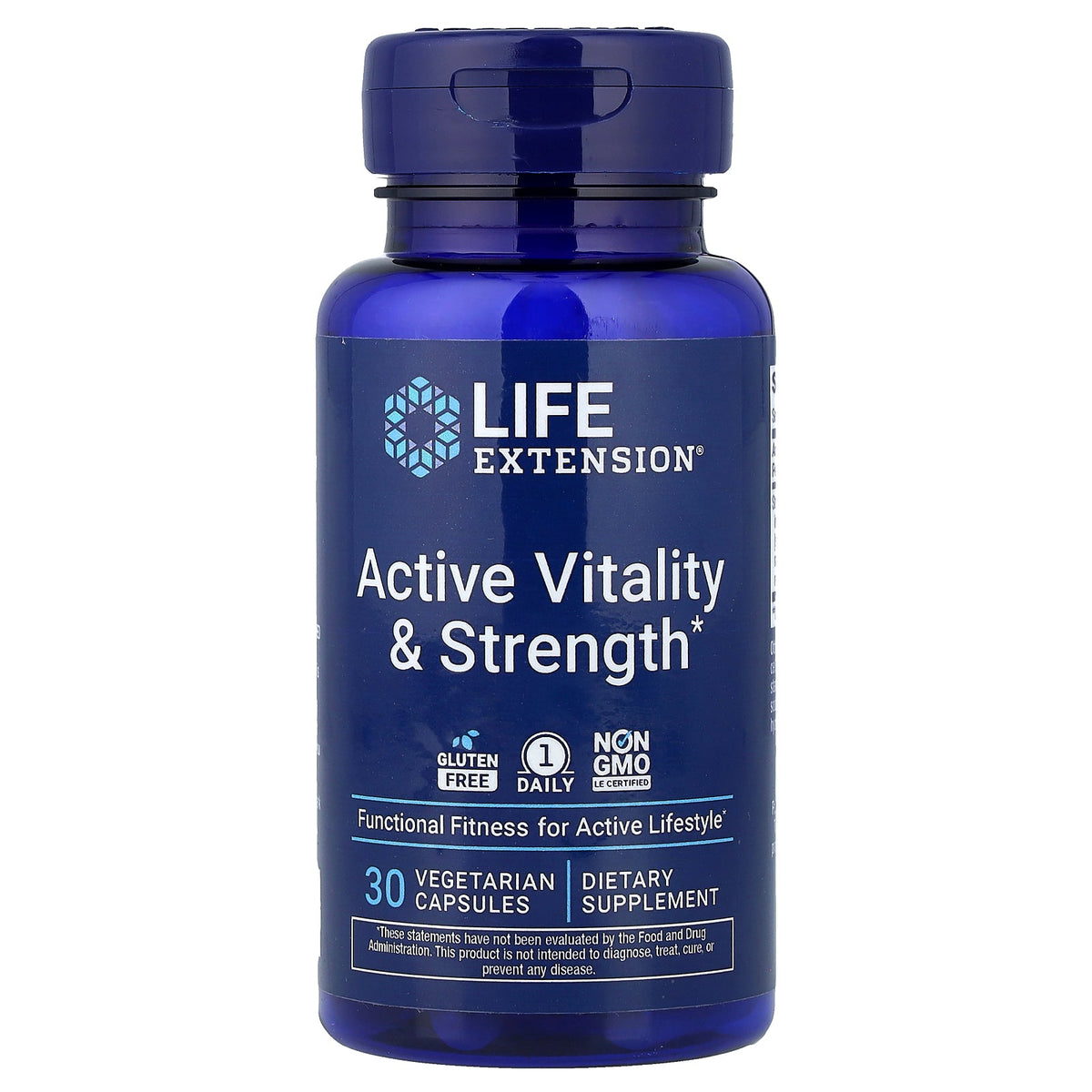 Life Extension, Active Vitality & Strength, 30 Vegetarian Capsules