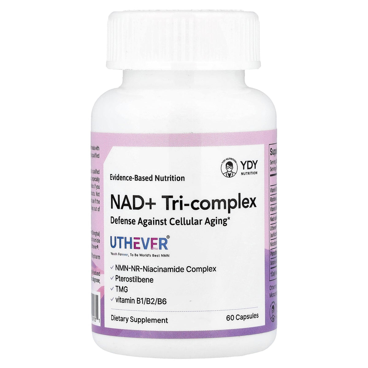 YDY, NAD+ Tri-Complex, 60 Capsules