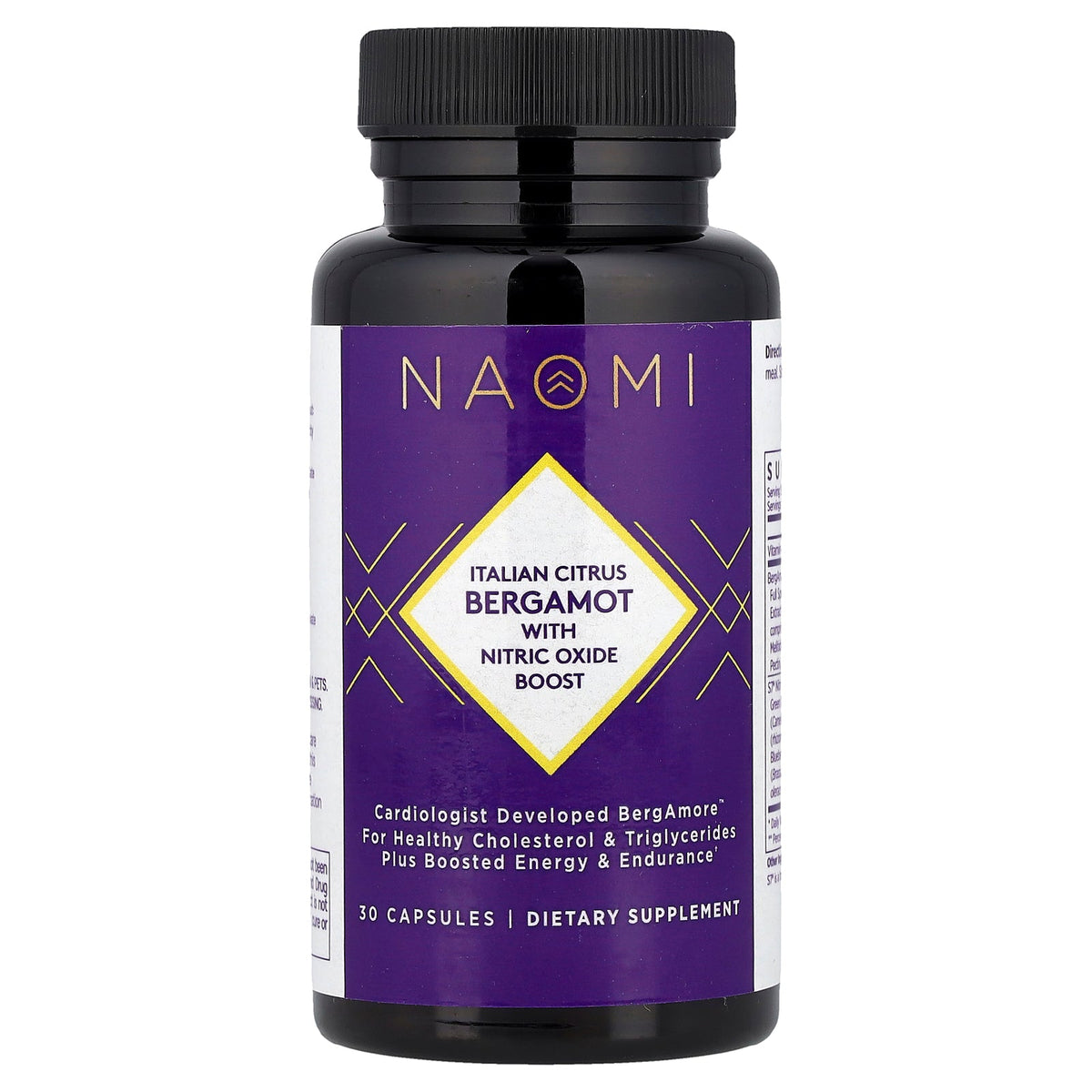 NAOMI, Italian Citrus Bergamot With Nitric Oxide Boost, 30 Capsules
