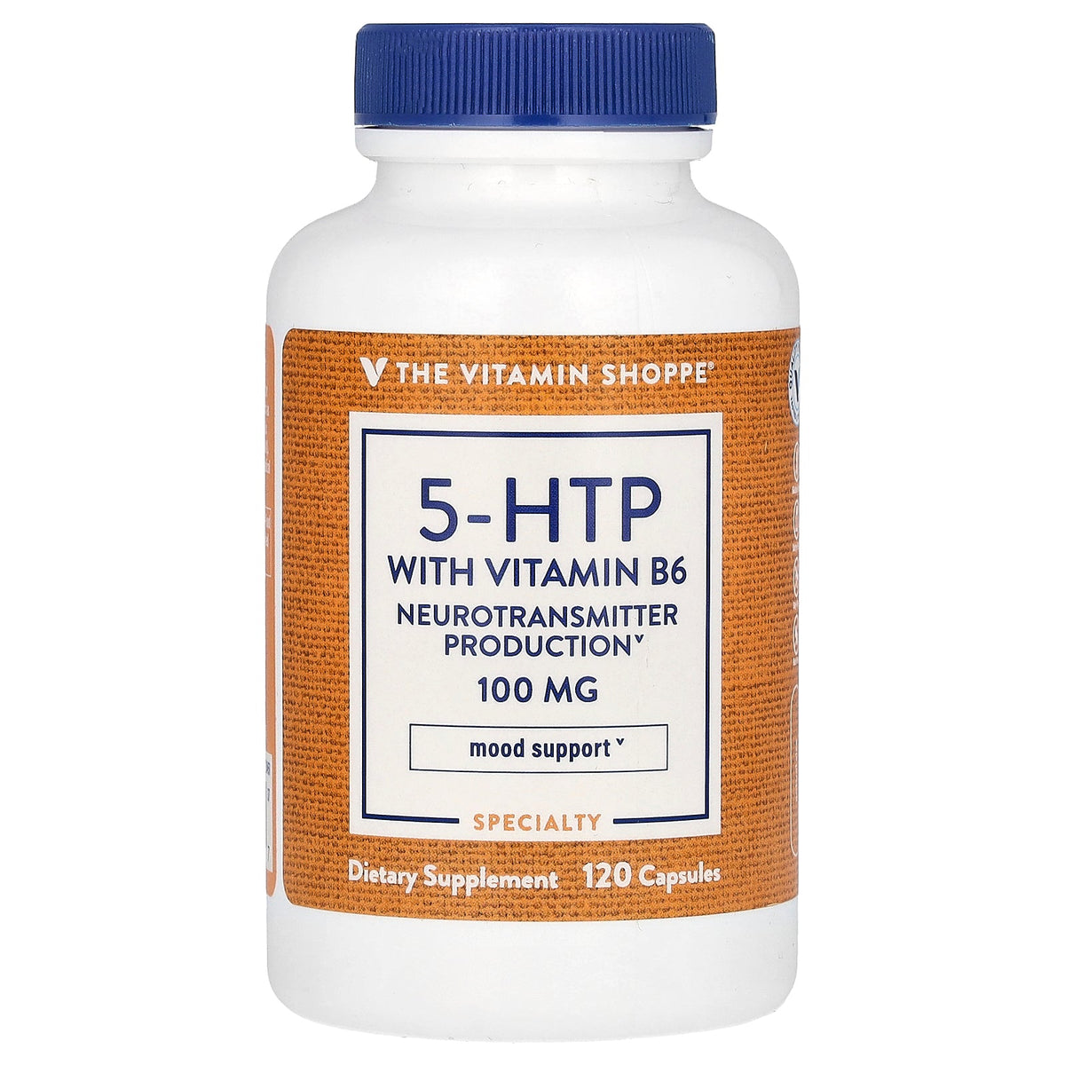 The Vitamin Shoppe, 5-HTP With Vitamin B6, 120 Capsules
