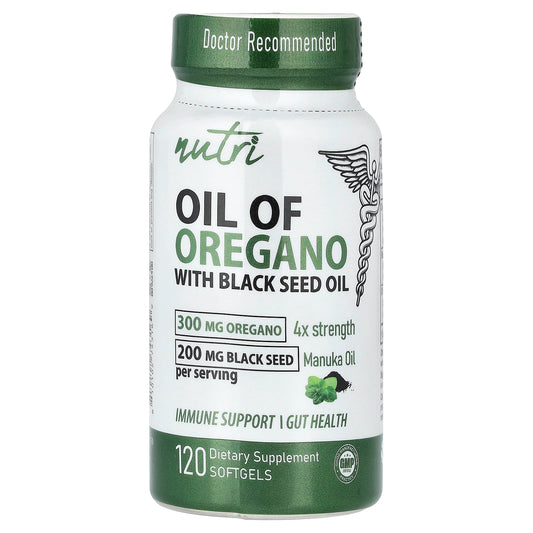 Nutri, Oil of Oregano with Black Seed Oil, 120 Softgels