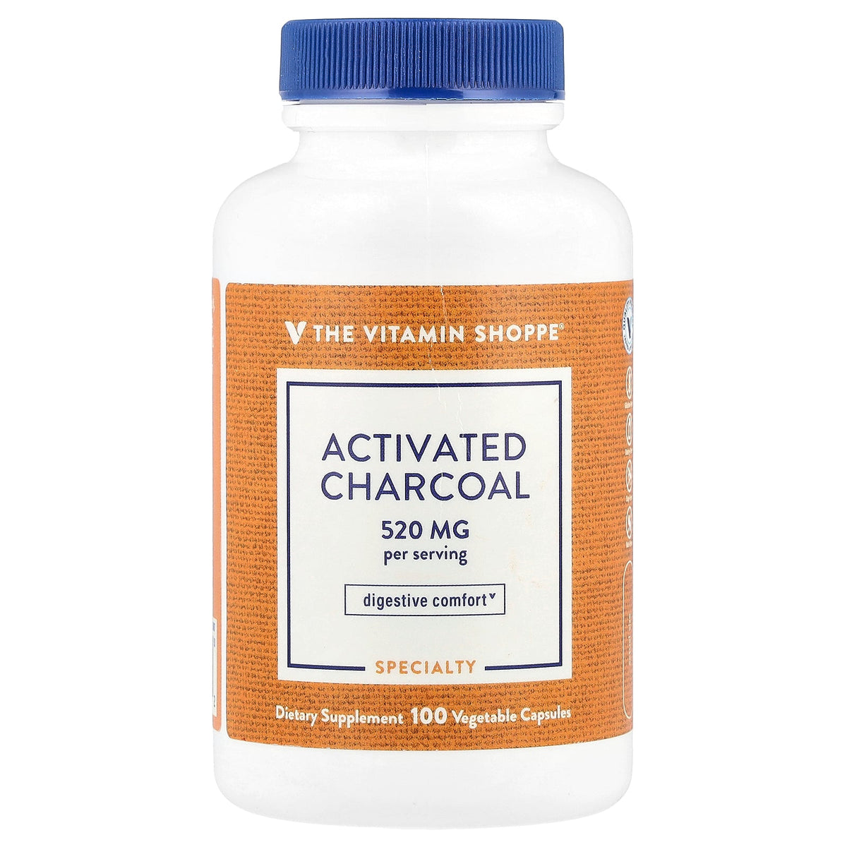 The Vitamin Shoppe, Activated Charcoal, 100 Vegetable Capsules (260 mg per Capsule)