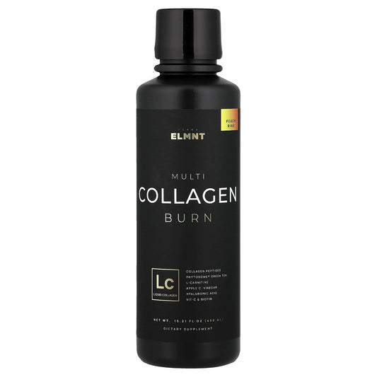 TERRA ELMNT, Multi Collagen Burn, Peach Ring, 15.21 fl oz (450 ml)
