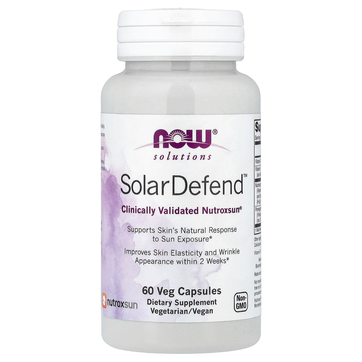 NOW Foods, Solutions, Solar Defend™, 60 Veg Capsules