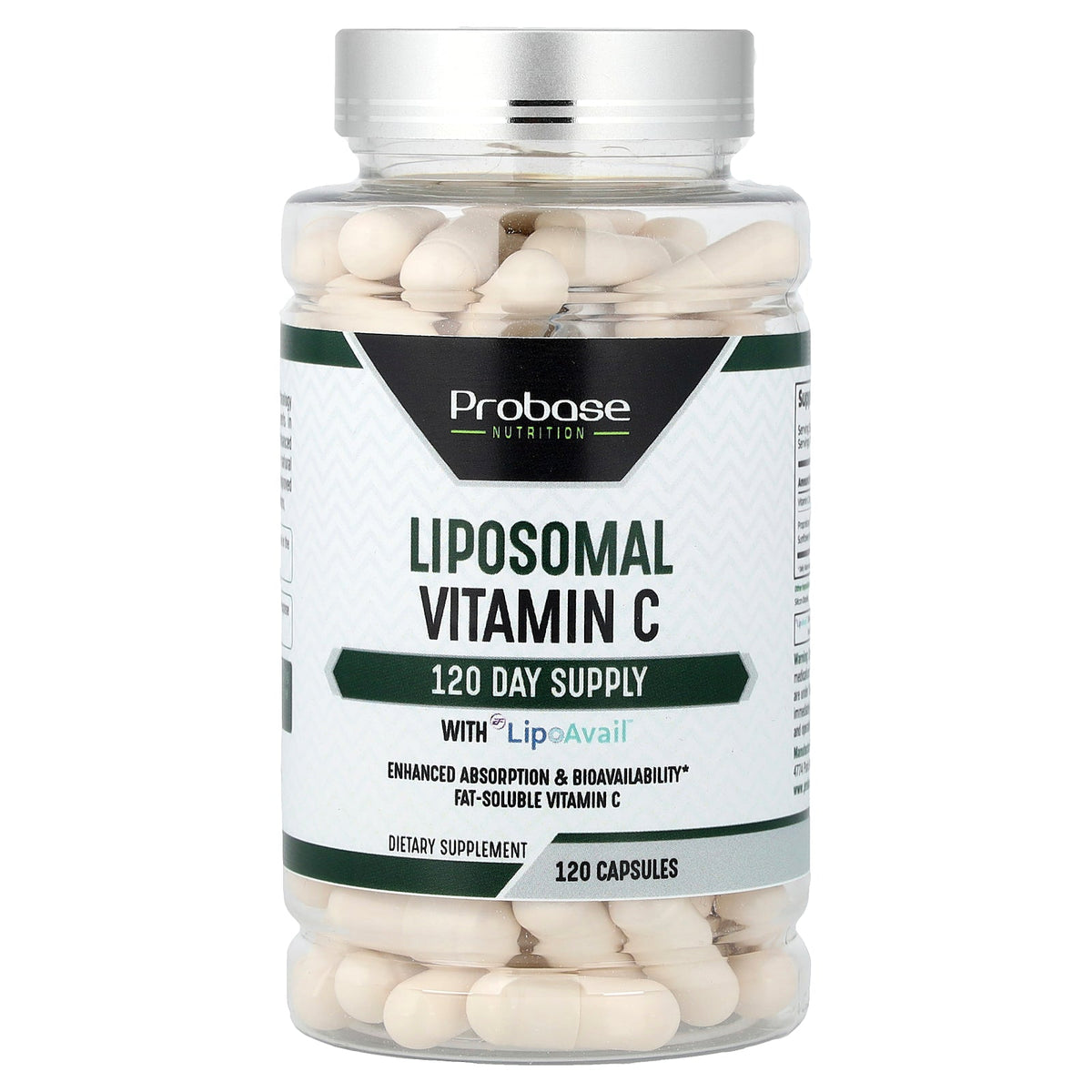 Probase Nutrition, Liposomal Vitamin C, 120 Capsules