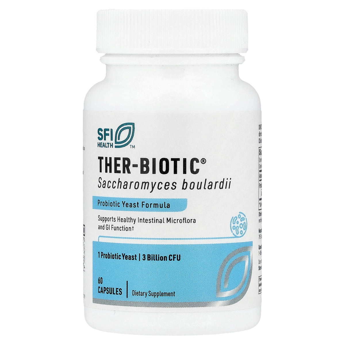 SFI Health, Ther-Biotic®, Saccharomyces Boulardii, 3 Billion CFU, 60 Capsules
