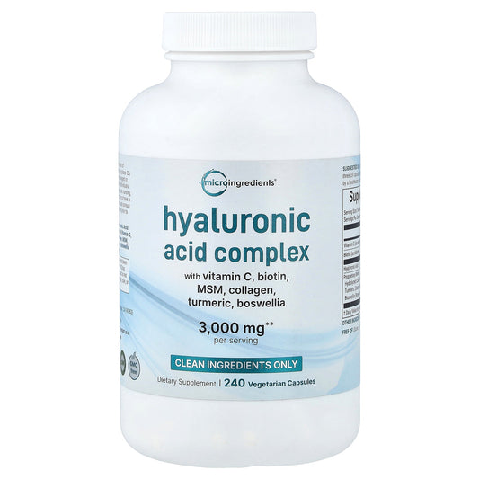 Micro Ingredients, Hyaluronic Acid Complex, 240 Vegetarian Capsules