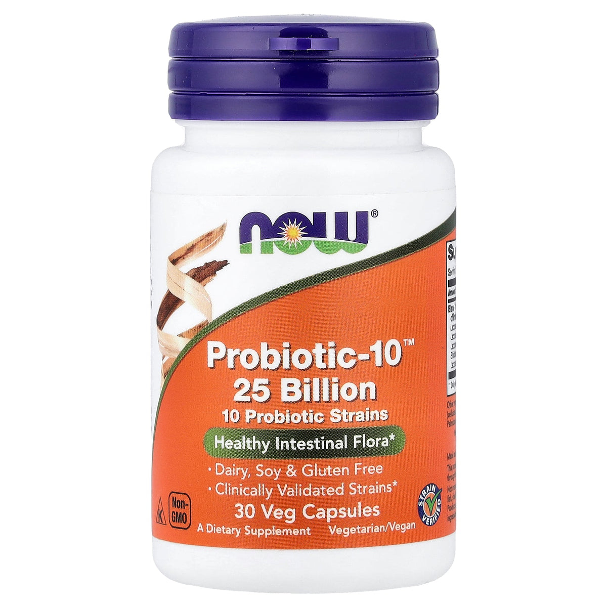 NOW Foods, Probiotic-10™, 25 Billion CFU, 30 Veg Capsules