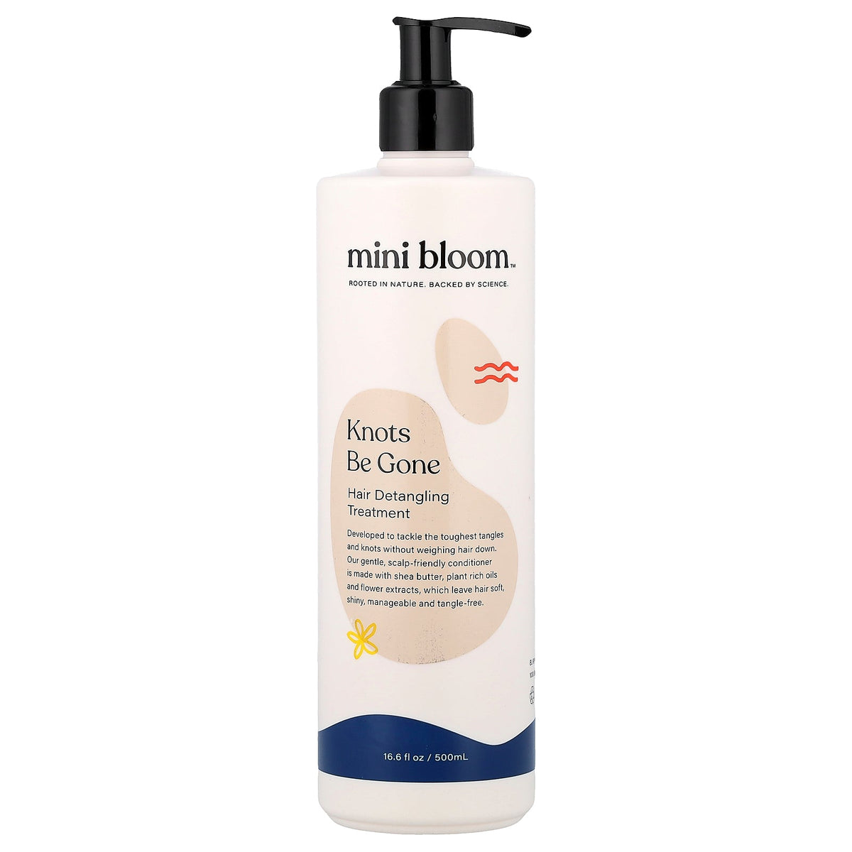 Mini Bloom, Knots Be Gone, Hair Detangling Treatment, 16.6 fl oz (500 ml)