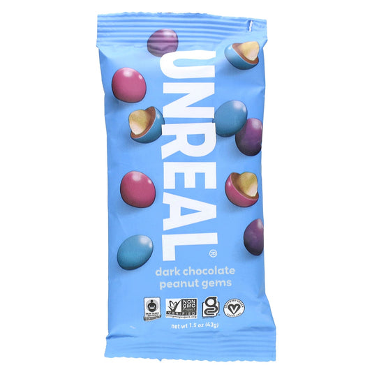Unreal, Dark Chocolate Peanut Gems, 1.5 oz (43 g)