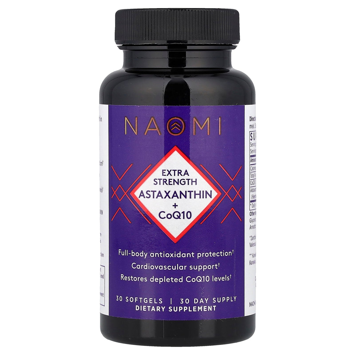 NAOMI, Astaxanthin + CoQ10, 30 Softgels