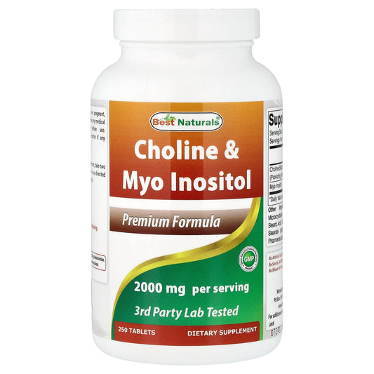 Best Naturals, Choline & Myo Inositol, 250 Tablets