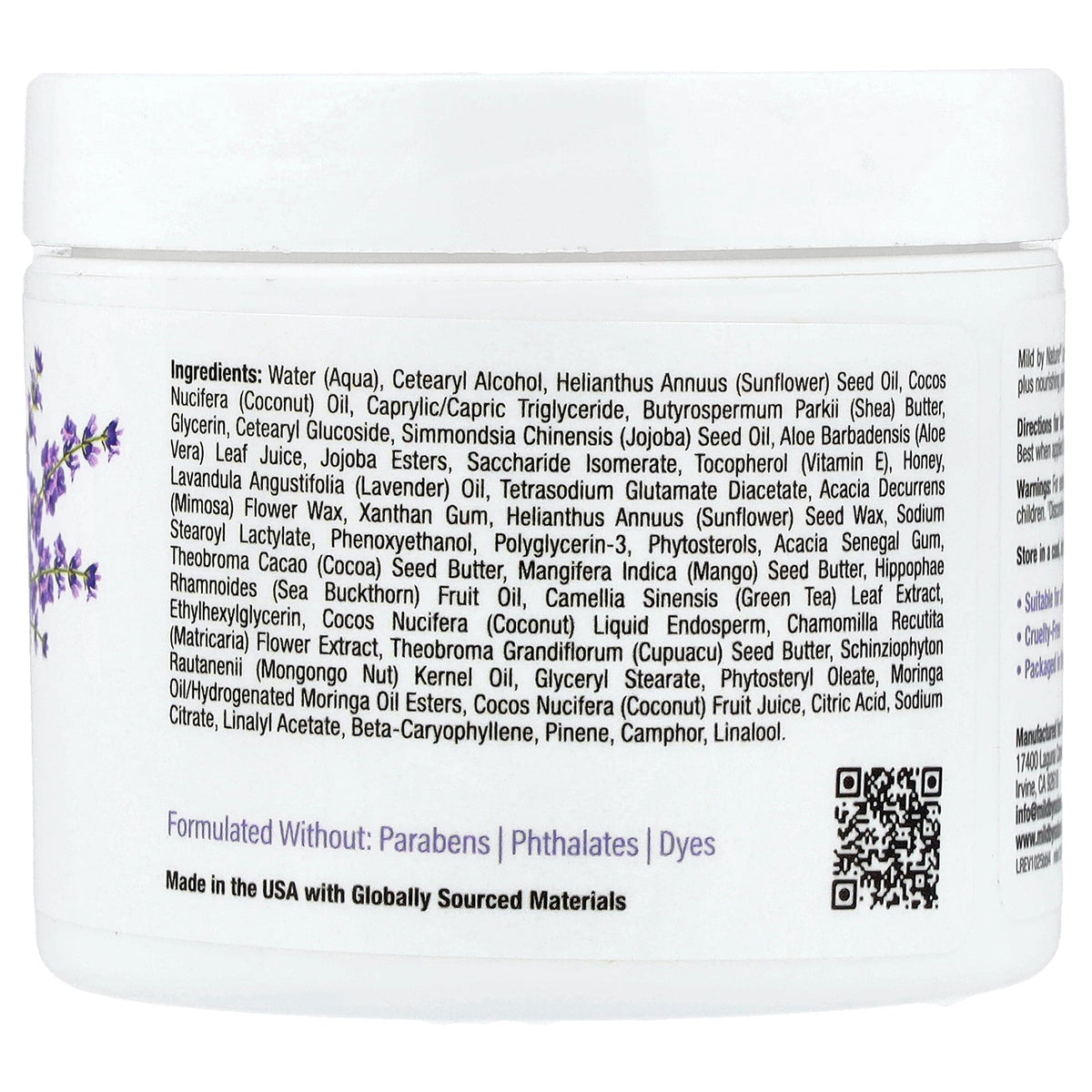 Mild By Nature, Lavender Body Butter, 4 oz (114 g)