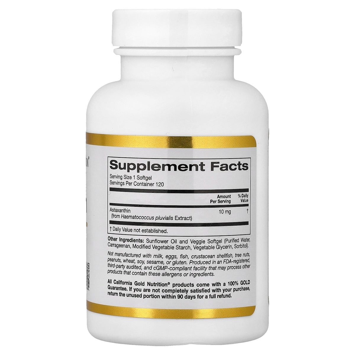California Gold Nutrition, Astaxanthin, 10 mg, 120 Veggie Softgels