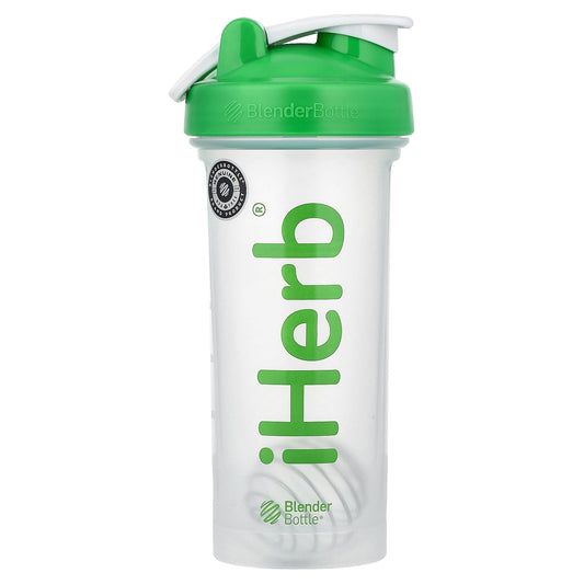 iHerb Goods, iHerb Blender Bottle with Blender Ball, Green, 28 oz
