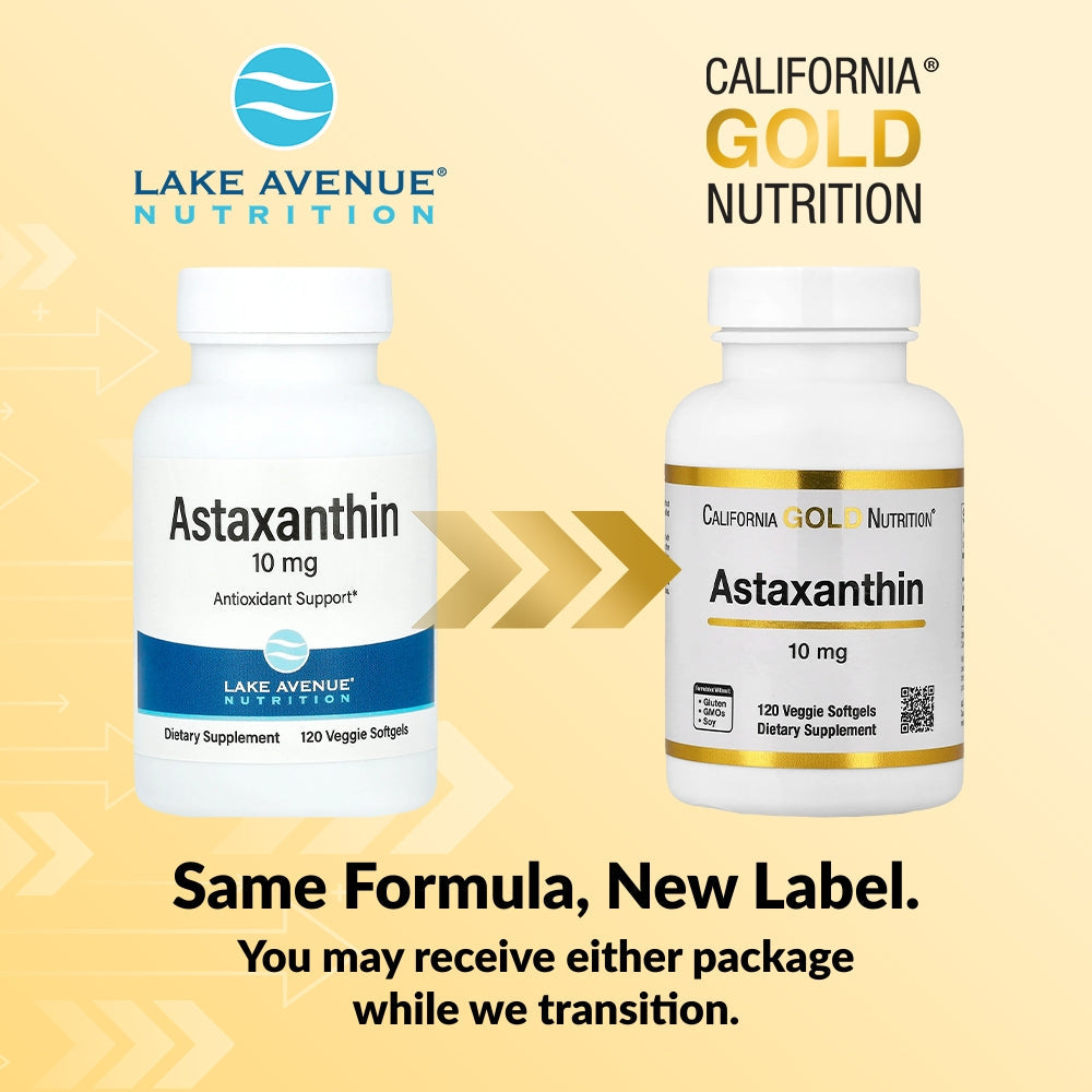 California Gold Nutrition, Astaxanthin, 10 mg, 120 Veggie Softgels